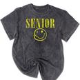 Class Of 2020 Senior 90s Grunge Graduation Mineral Wash Tshirts Mineral Black