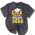 Class Of 2022 Graduation Gamer Video Console Graduate Class Mineral Wash Tshirts Mineral Black