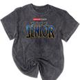 Class Of 2022 Senior Retro Movie Marvelous Graduation Grad Mineral Wash Tshirts Mineral Black