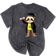 Class Of 2022 Sloth Graduation Masters College High School Mineral Wash Tshirts Mineral Black