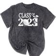 Class Of 2023 Graduation Senior Golfer Golf Player Mineral Wash Tshirts Mineral Black