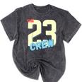 Class Of 2023 Seniors 23 Crew Senior Graduation Idea Mineral Wash Tshirts Mineral Black