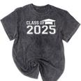 Class Of 2025 First Day Of School Kindergarten Graduation Mineral Wash Tshirts Mineral Black