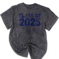 Class Of 2025 Grow With Me Future Graduation Year Mineral Wash Tshirts Mineral Black