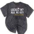 We Out Class Of 2025 Senior Graduation Graduate Grad Mineral Wash Tshirts Mineral Black