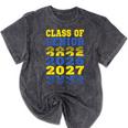 Class Of 2026 2027 Senior Graduation Students Mineral Wash Tshirts Mineral Black