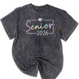 Class Of 2026 Senior-2026 Back To School Graduation-2026 Premium Tri-Blend Mineral Wash Tshirts Mineral Black