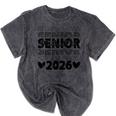 Class Of 2026 Senior Graduation Year Mineral Wash Tshirts Mineral Black