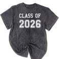 Class Of 2026 Shirt Graduation School Future Graduate Mineral Wash Tshirts Mineral Black