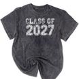 Class Of 2027 Grow With Me Future Graduation Year Mineral Wash Tshirts Mineral Black