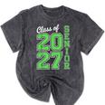 Class Of 2027 Senior 27 High School Graduation Senior 2027 Mineral Wash Tshirts Mineral Black