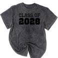 Class Of 2028 Future Graduation Vintage T-Shirt Mineral Wash Tshirts Mineral Black