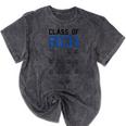 Class Of 2031 Graduation T-Shirt With Space For Handprints Mineral Wash Tshirts Mineral Black