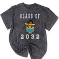 Class Of 2032 Graduation First Day Of School T Shirt Mineral Wash Tshirts Mineral Black