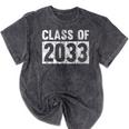 Class Of 2033 Future Graduation Mineral Wash Tshirts Mineral Black