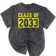 Class Of 2033 Future Graduation Tee T-Shirt Mineral Wash Tshirts Mineral Black