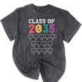 Class Of 2035 Graduation Check List Mineral Wash Tshirts Mineral Black