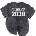 Class Of 2038 First Day Of Pre-k Graduation 2038 Preschool Mineral Wash Tshirts Mineral Black