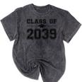 Class Of 2039 Grow With Me First Day Of School Graduation Mineral Wash Tshirts Mineral Black
