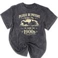 Classic Please Be Patient With Me I'm From The 1900s Premium Tri-Blend Mineral Wash Tshirts Mineral Black