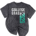 College Grad Class Of 2029 Graduation Mineral Wash Tshirts Mineral Black