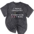 College Graduation Class Of 2021 Finally Graduated Mineral Wash Tshirts Mineral Black
