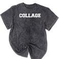 College Graduation Mineral Wash Tshirts Mineral Black