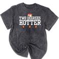 College Masters Degree Graduation Two Degrees Hotter Mineral Wash Tshirts Mineral Black