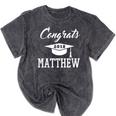 Congrats 2018 Matthew College High School Graduation T-Shir Mineral Wash Tshirts Mineral Black