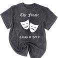 Cool Theater Graduation Tshirt Tragedy And Comedy Masks Mineral Wash Tshirts Mineral Black