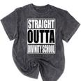 Cool Straight Outta Divinity School Graduation Shirt Mineral Wash Tshirts Mineral Black