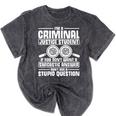 Criminal Justice Degree Graduation Criminal Justice Student Mineral Wash Tshirts Mineral Black