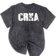 CRNA Nurse Graduation Nurse Anesthetist Shirt Mineral Wash Tshirts Mineral Black