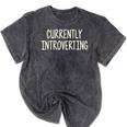 Currently Introverting I Introvert Mineral Wash Tshirts Mineral Black Currently Introverting I Introvert Mineral Wash Tshirts Mineral Black