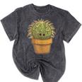 Cute Golden Barrel Cactus Introvert Distressed Mineral Wash Tshirts Mineral Black Cute Golden Barrel Cactus Introvert Distressed Mineral Wash Tshirts Mineral Black