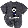 Cute Graduation Panda Class 2018 Mineral Wash Tshirts Mineral Black