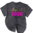 Cute Graduation Shirt Class Of 2020 Shirt Mineral Wash Tshirts Mineral Black