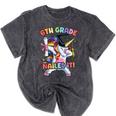 Dabbing 6th Grade Unicorn Graduation Class Of 2020 Nailed It Mineral Wash Tshirts Mineral Black