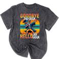 Dabbing Boy Goodbye 2nd Grade Hello 3rd Grade Graduation Mineral Wash Tshirts Mineral Black
