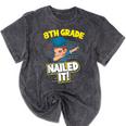 Dabbing Graduation Boy 8th Grade Class Of 2021 Mineral Wash Tshirts Mineral Black