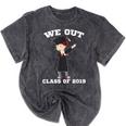 Dabbing Graduation Boy Class Of 2019 We Out Mineral Wash Tshirts Mineral Black