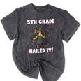 Dabbing Graduation Class Of 2025 Girls 5th Grade Nailed It Mineral Wash Tshirts Mineral Black