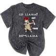 The Dabbing Llama Graduation Class Of 2018 T-Shirt Mineral Wash Tshirts Mineral Black