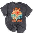 I Dig The 70s Aesthetic Nostalgia 1970's Retro 70s Party Mineral Wash Tshirts Mineral Black