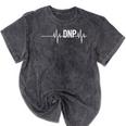 Doctor Of Nursing Practice Graduation DNP Heartbeat Mineral Wash Tshirts Mineral Black