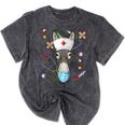 Donkey Nurse RN ER Nursing School Graduation Mineral Wash Tshirts Mineral Black