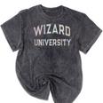 Don'T Call Me WIZARD UNIVERSITY Introvert Sarcastic Mineral Wash Tshirts Mineral Black