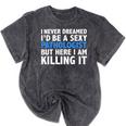 Never Dreamed I'd Be a Sexy Pathologist Pathology Graduation Mineral Wash Tshirts Mineral Black