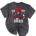 Earned It 2023 For Nurse Graduation Or RN LPN Class Of Mineral Wash Tshirts Mineral Black