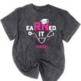 Earned It RN 2025 Nurse Graduation Nursing School Graduate Premium Tri-Blend Mineral Wash Tshirts Mineral Black